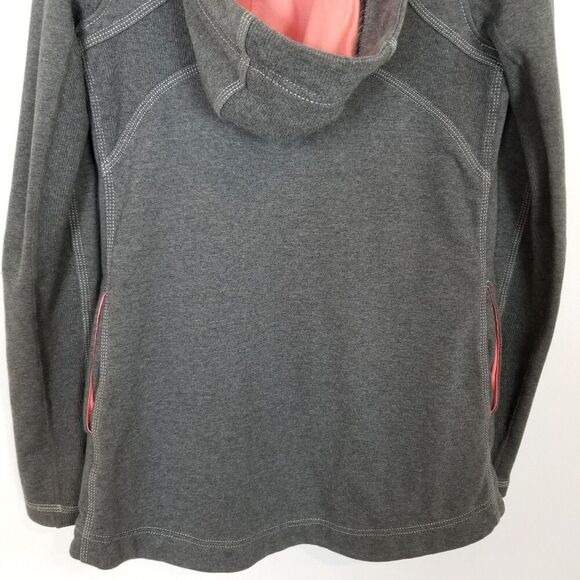 Lululemon Women's Awareness Wrap Jacket with Hood Sz 4 Snap Gray Pink Athletic - Picture 6 of 9
